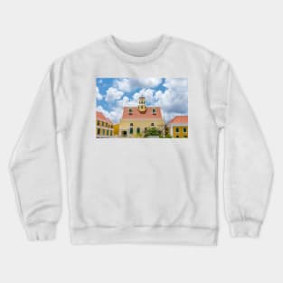 Fortkirche aka Fort Church in Fort Amsterdam Willemstad Curacao Crewneck Sweatshirt